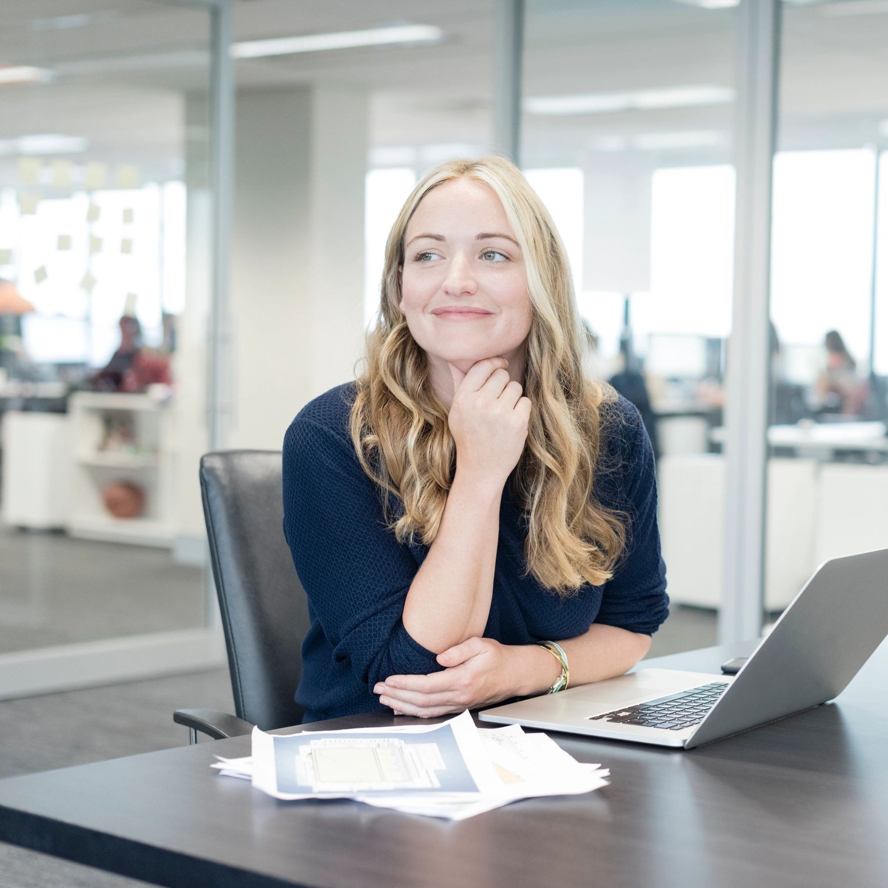Portrait of businesswoman client